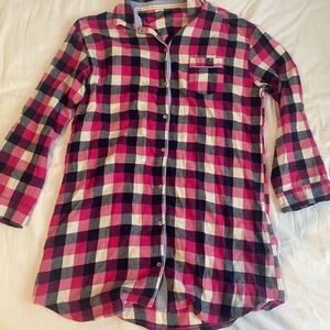 Tommy Hilfiger Kids Plaid Shirt - Pink, Blue, and White